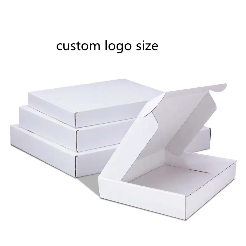 custom logo size paper box package carton small gift box Wigs blank 3layer corrugated box customized 5 pcs