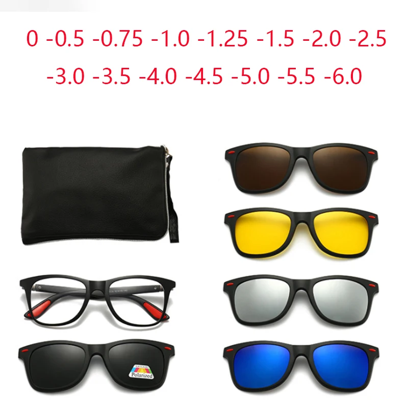 

Magnet Sun Glasses Clip Men Myopia Sports Driving Glasses Customize Prescription 0 -1 -1.5 -2 -2.5 -3 -3.5 -4 -5 -6.0