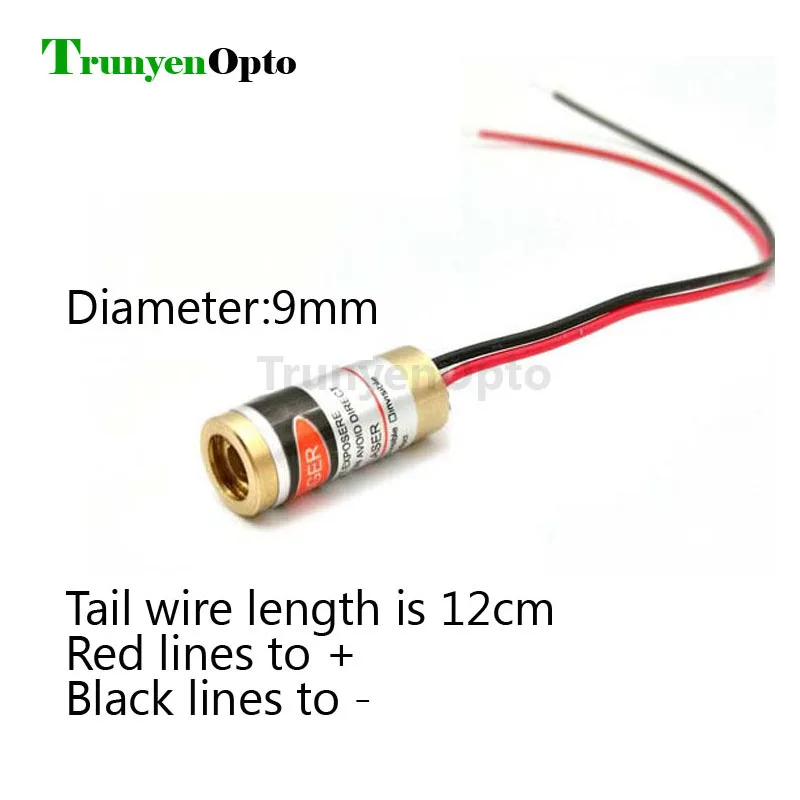 High quality 650nm 5mw red dot laser module No dirver DIY laser head laser point sight locator Range finder reflector