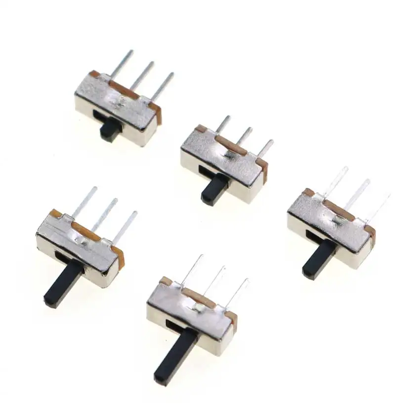 10/50/100PCS SS12D00 G2 G3 G4 G5 G6 Interruptor ON-OFF Mini Slide Switch 3Pin 1P2T 2 Position Toggle Switch Handle
