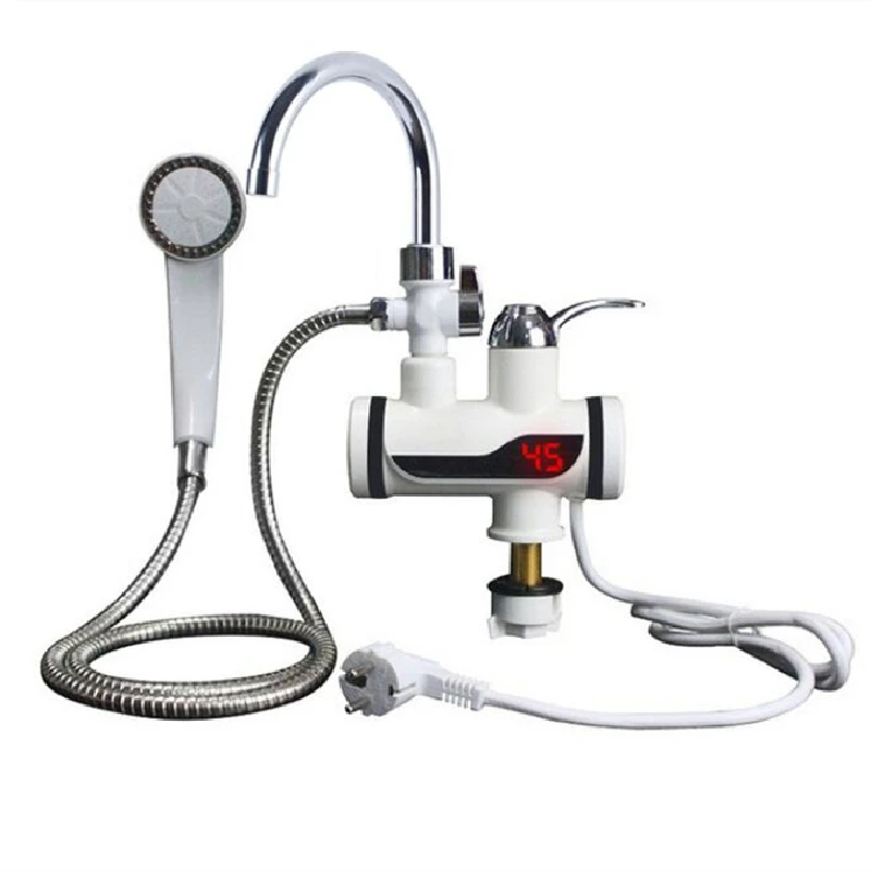 Rubinetto scaldabagno senza serbatoio Doccia Rubinetto elettrico istantaneo per riscaldamento cucina Rubinetto istantaneo per bagno
