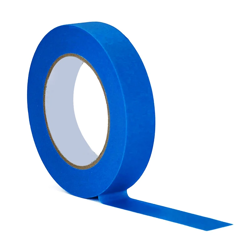 Blue Masking Tape Crper  Paper Adhesive Tape House Removal Trim Edge Finishing Easy Peeing Painting Tape Home Improvements