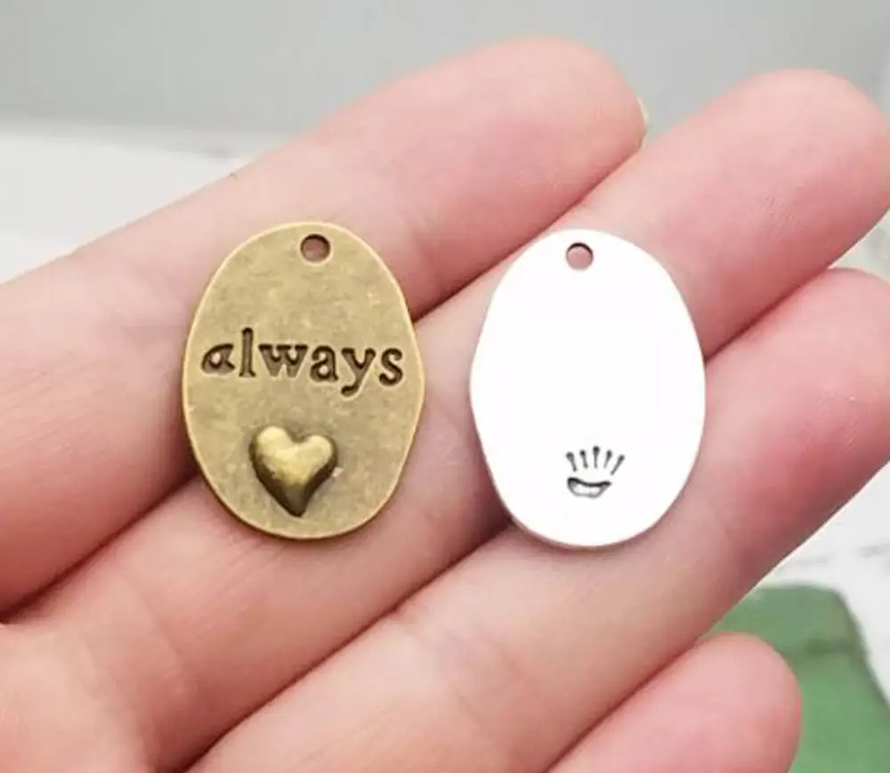 20 sztuk/partia-26mm,HP inspirowane wisiorki antyczne posrebrzane/brąz Plated zawsze Snape i Lily Patronus Charms DIY dostaw — zdjęcie 3