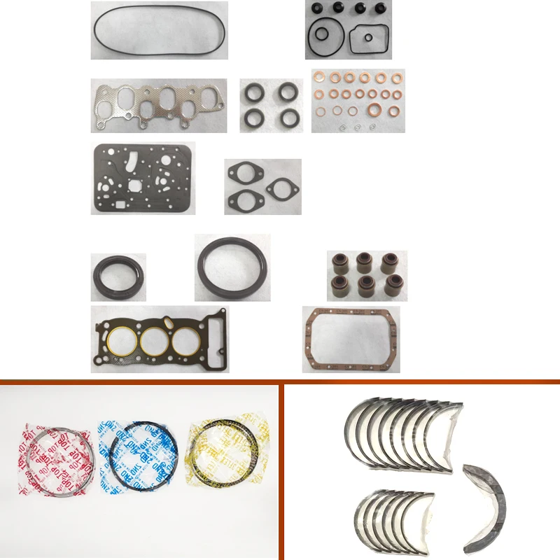 

engine complete overhaul full gasket set kit main crankshaft connecting bearing piston ring for Isuzu Engine : 3KB1 3KC1