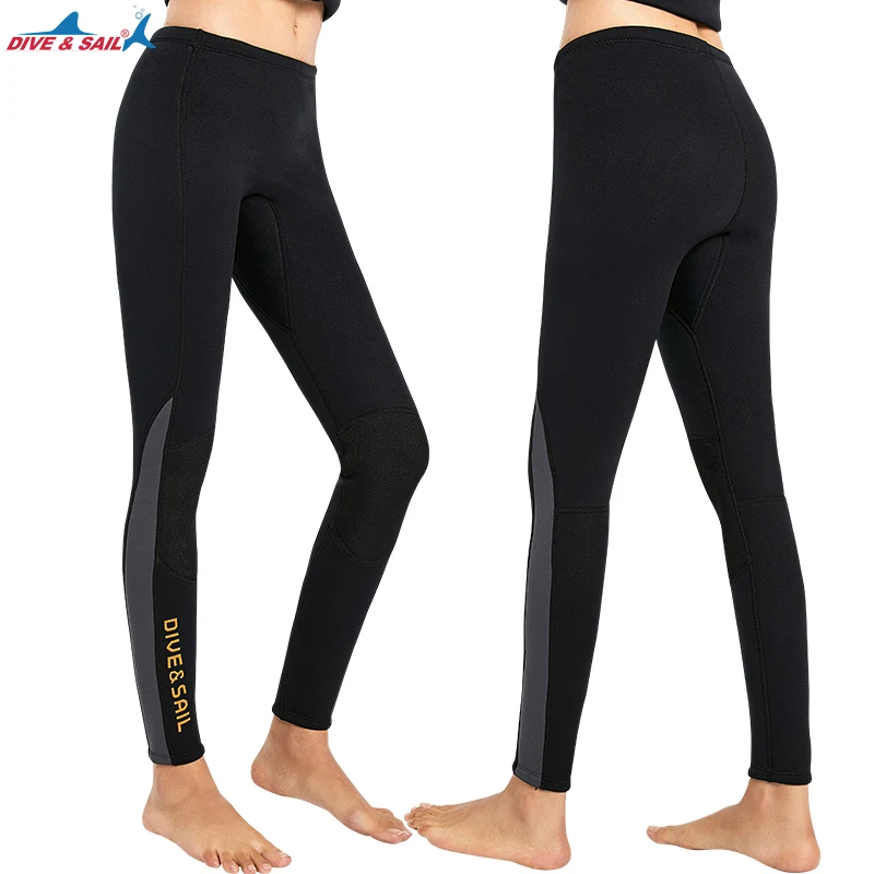 Wetsuit Pants Women Men Neoprene Long 3MM Diving Swimming Surfing Leggings, Swim Tights Pant Wet Suits Trousers Bottoms