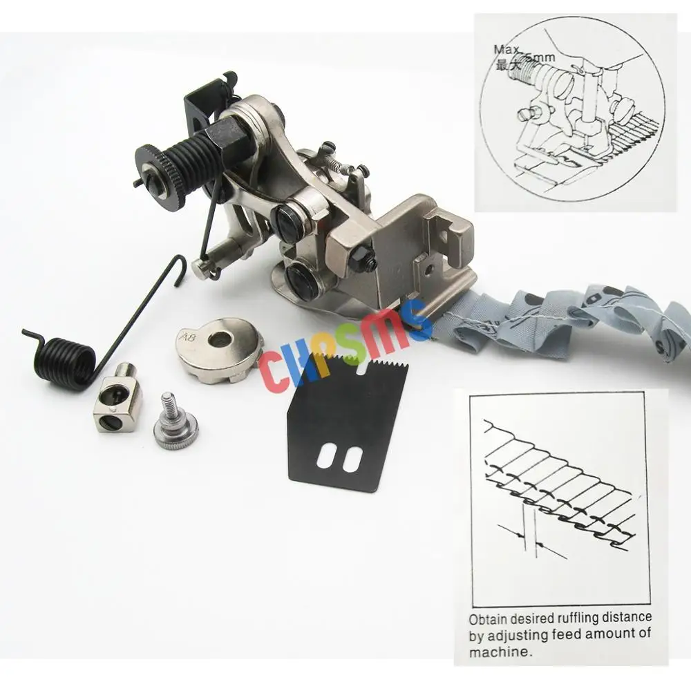 4 or 8 Stitch RUFFLER ATTACHMENT G900E 4 SINGLE NEEDLE INDUSTRIAL SEWING MACHINE #G900E