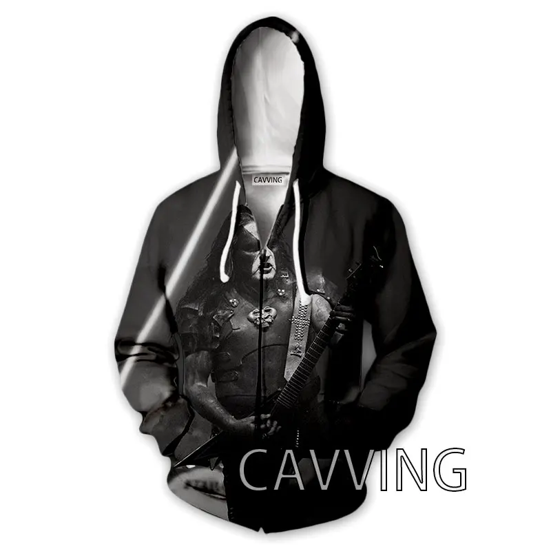 CAVVING 3D Print ABBATH Rock bluzy z kapturem na zamek bluza z kapturem na zamek bluza bluza z kapturem Harajuku bluza dla mężczyzn/kobiet