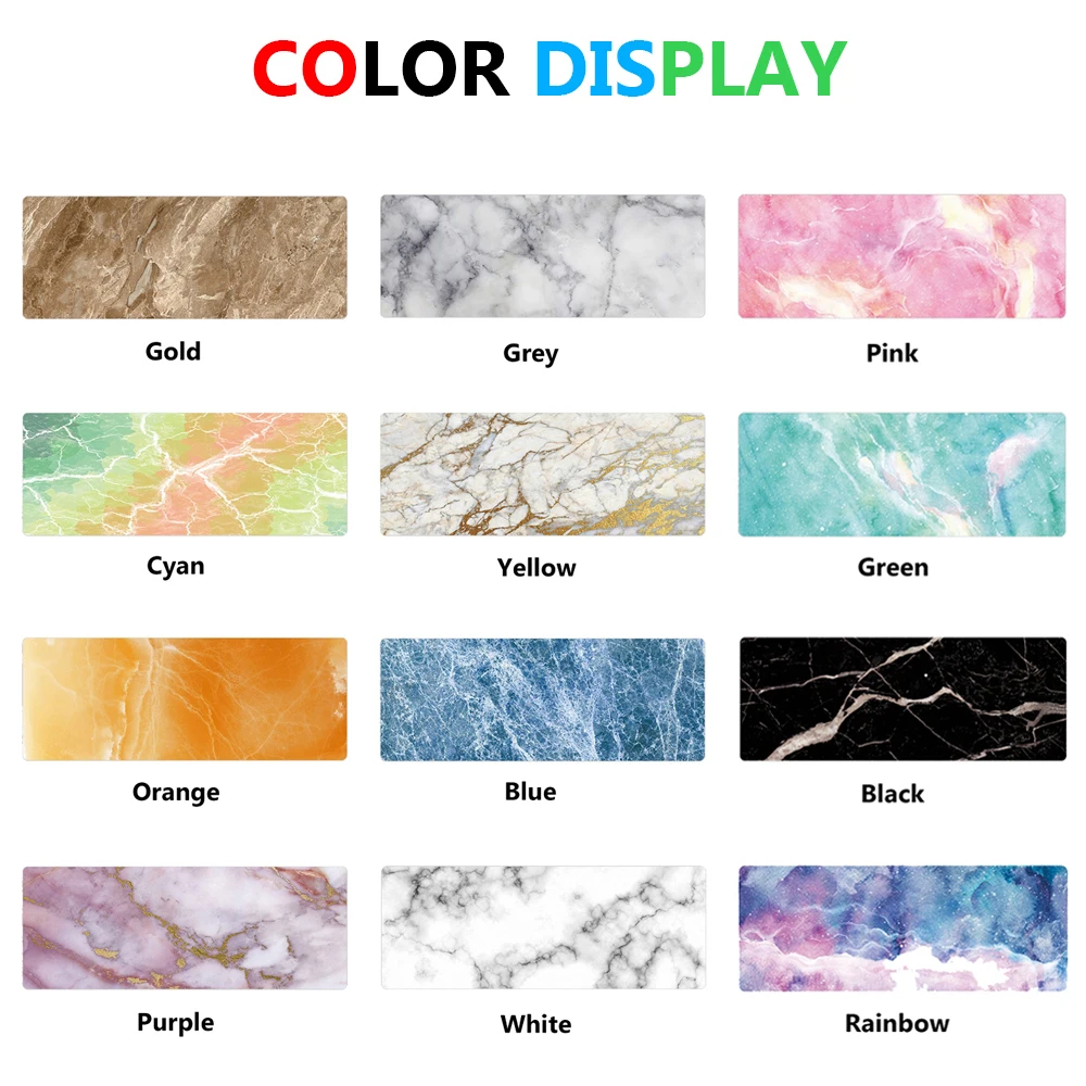 Soft Mouse Pad Large Marble Grain Desk Mat Office Computer Keyboard Laptop Cushion Accessories