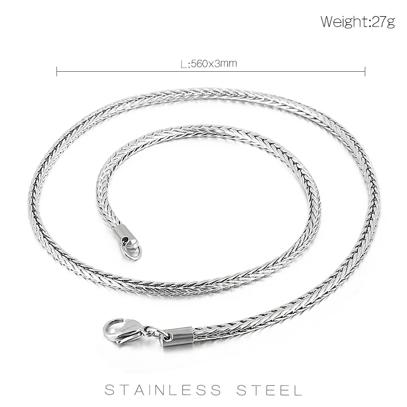 3.5mm Stainless Steel Snake Chain Necklace For Women Men Snake Link Chain Mens Womens Fashion Jewelry 15-37\