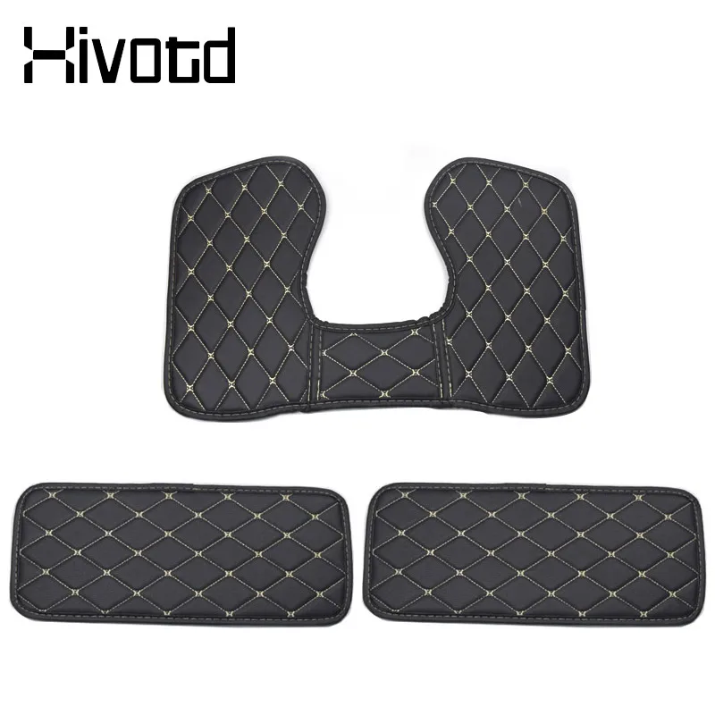 Car Seat Rear Anti-Kick Cover Leather Anti-Dirty Pad Car Styling Protective Mat For Kia Seltos 2020 2021 Interior Accessories