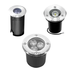 Luz led de alta potencia para jardín, iluminación empotrada en el suelo, impermeable, 1W, 3W, 6W, 10W, IP67, lámpara enterrada