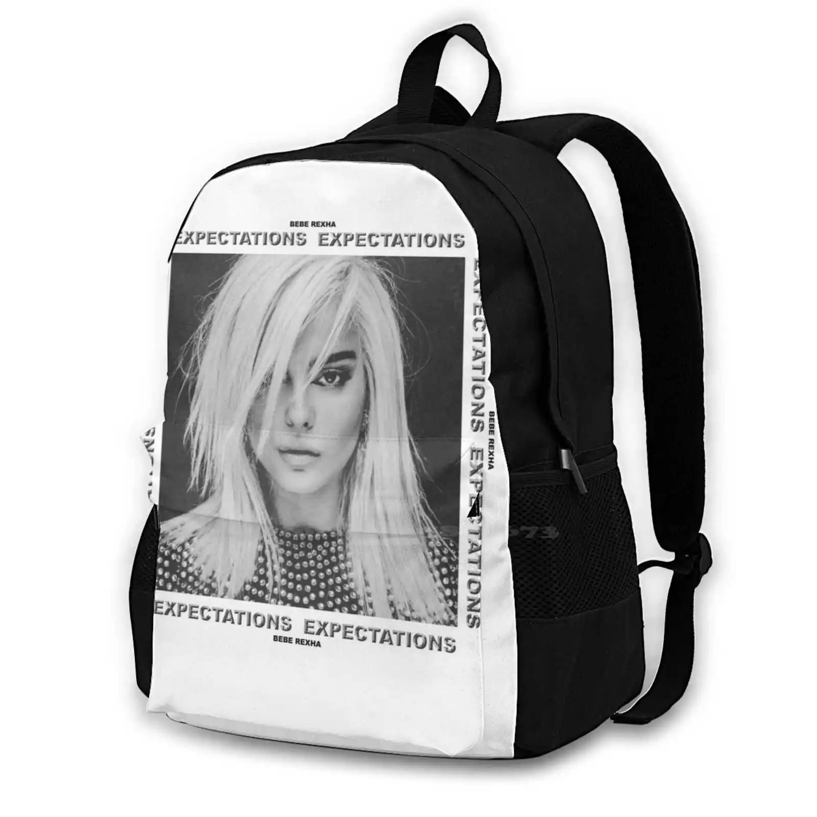 - Expectations ( White Border ) School Bags For Teenage Girls Laptop Travel Bags Expectations White