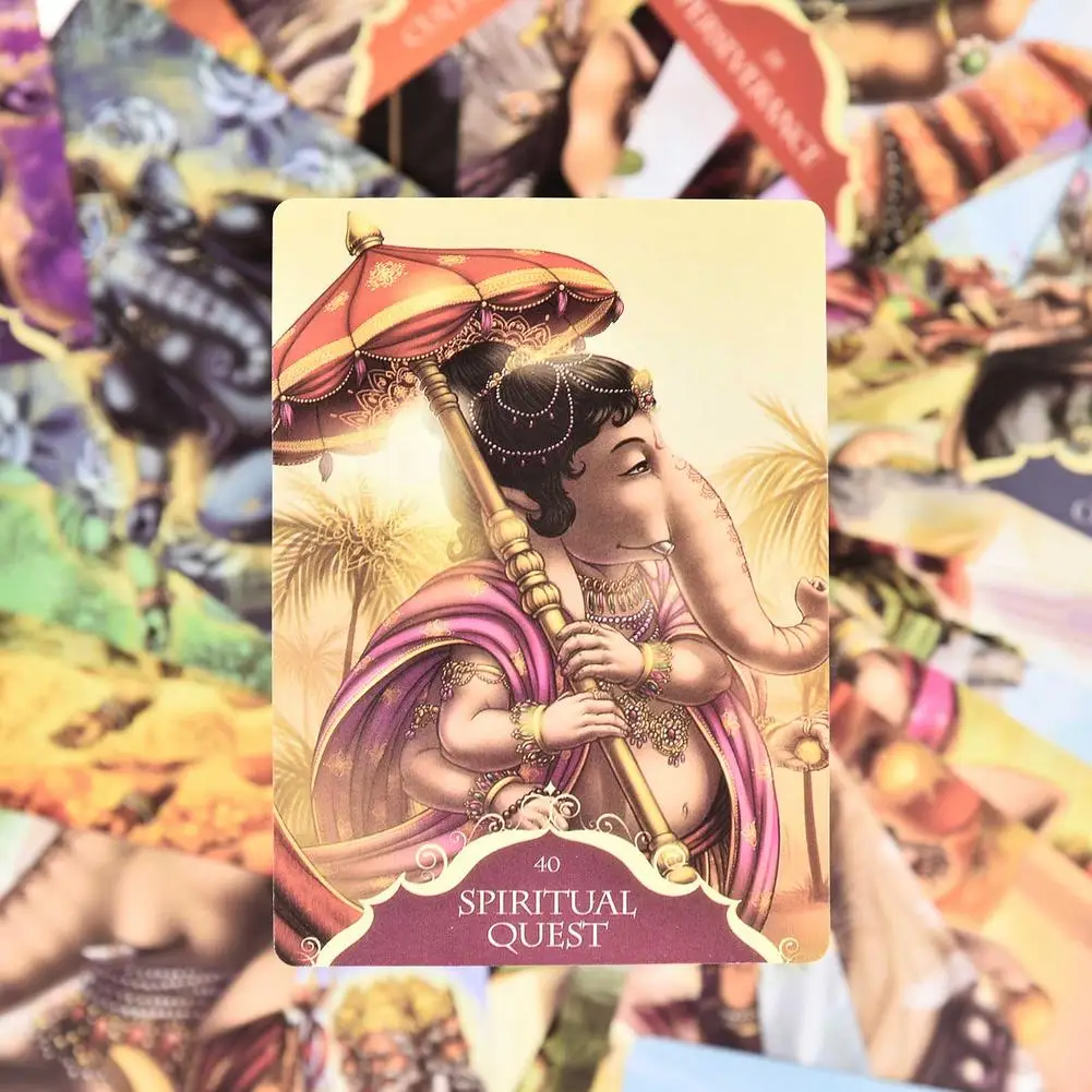 New Tarot Cards Whispers Of Lord Ganesha Oracle Tarot Table Game English Divination Tarot Family Party Playing Cards