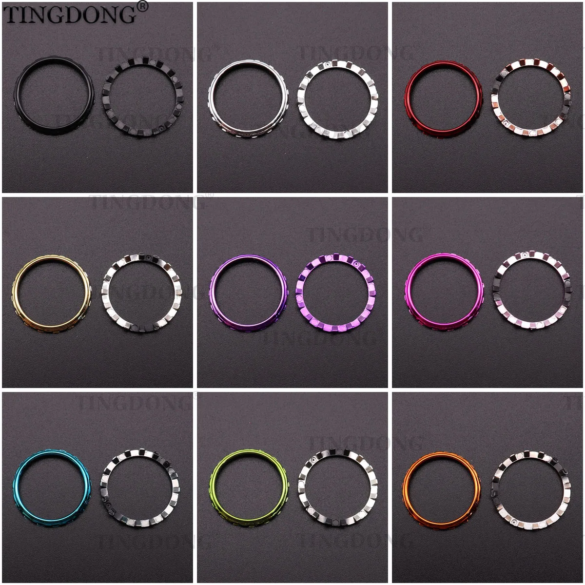 1 pair=2pcs  9Color electroplate gold Plastic Replacement Accessories Accent Rings for DualSense 5 PS5 Controller