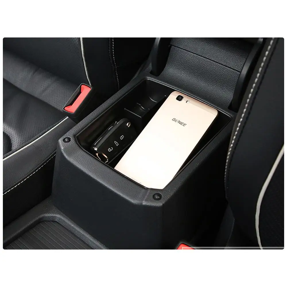 RUIYA Car Central Control Armrest Storage Box For Ibiza/SEAT Arona SUV 2018-2022 Stowing Tidying Auto Interior Arona Accessories