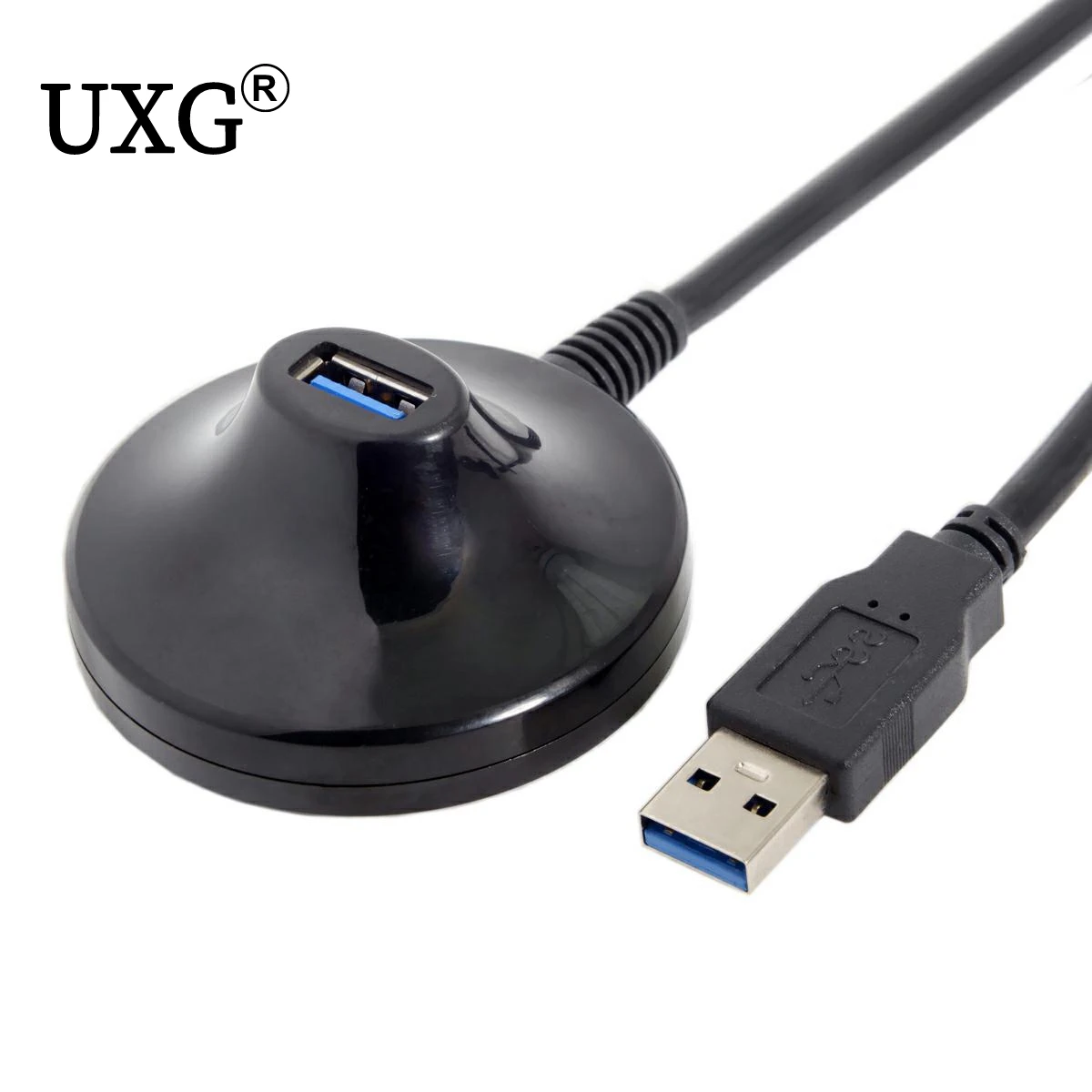 

Desktop USB 3.0 Type A Male to Female Extension Data Charge Cable with Stand Base Shielded 0.8m