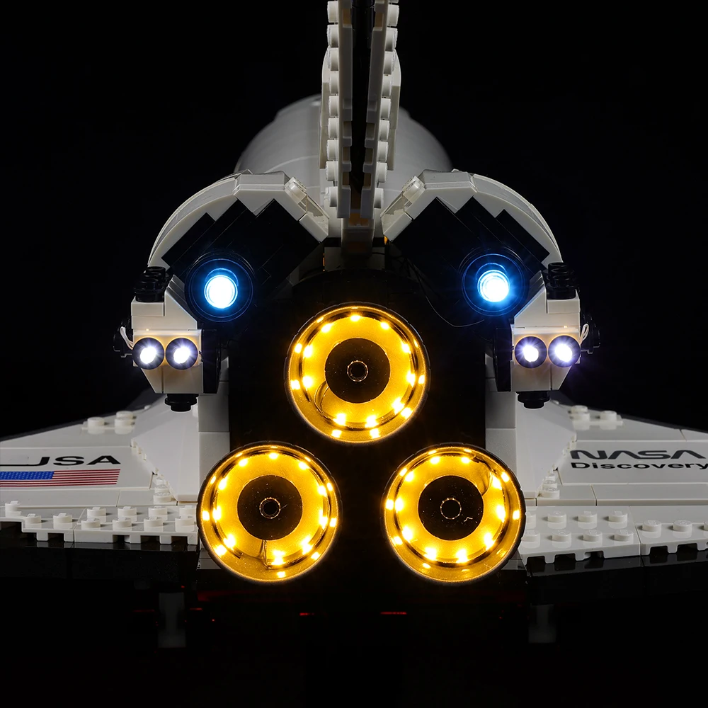 EASYLITE LED Lighting Set For 10283 NASA Legend Space Shuttle Discovery Building Blocks DIY Toys Only Light Kit No Model