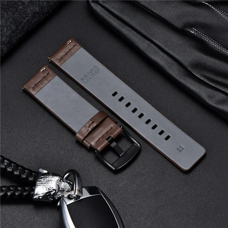 Genuine Leather Strap for Samsung Galaxy Gear S3 Watch Watchband for Sport Smart Watch Quick Release Watchbands 18 20 22mm