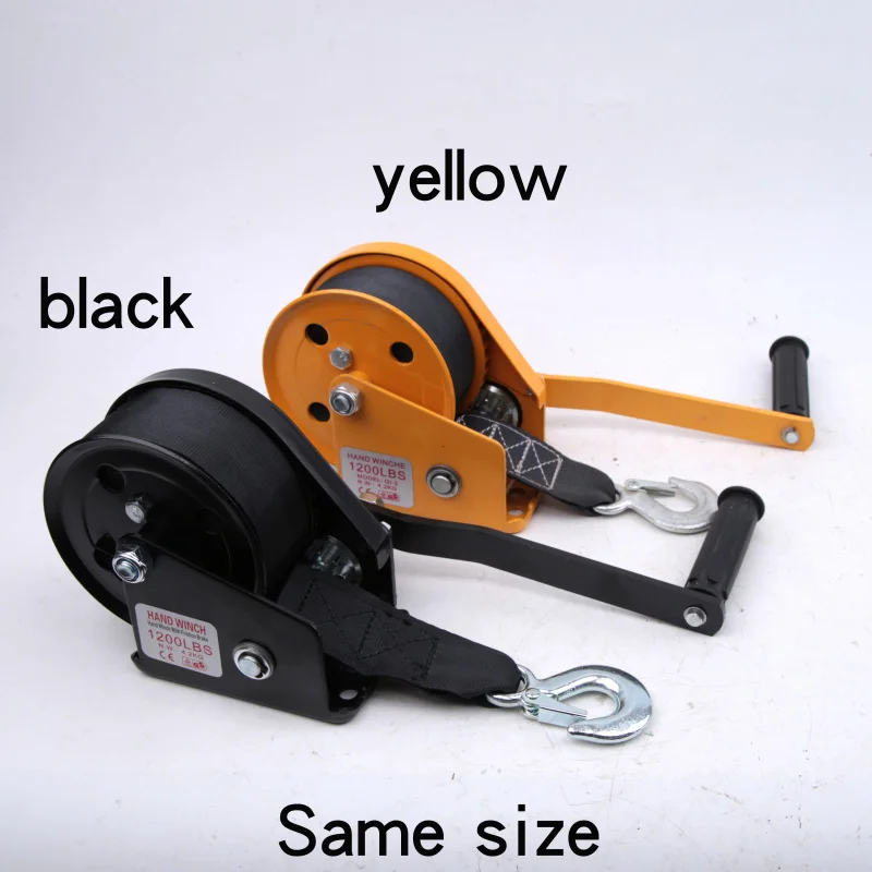1200ปอนด์ Self-Locking Winch เบรค10M Webbing เข็มขัดผ้าโพลีเอสเตอร์