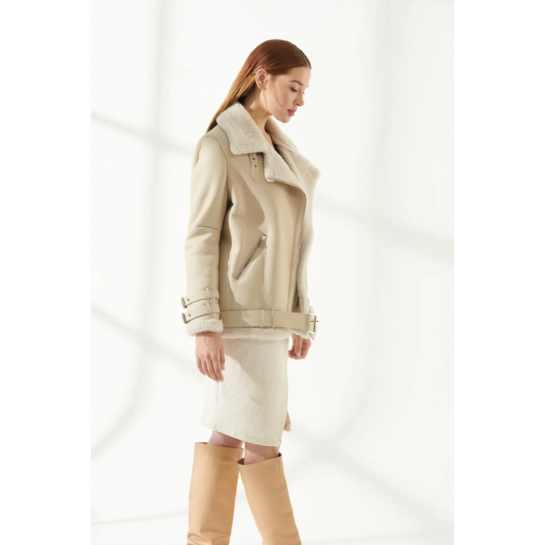 Manteau de fourrure en laine et peau de mouton véritable pour femme, Parka épaisse, grande taille, garde au chaud, nouveau Design, à la mode, produit d'hiver