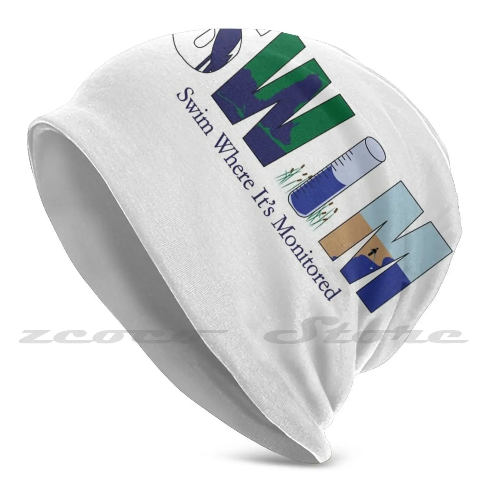 Mobile Baykeeper Swim Knit Hat Elastic Soft Personalized Pattern Present Cap Phone Mobile Bay Mobile Baykeeper Waterkeeper