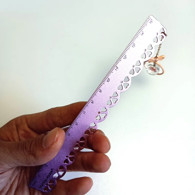 Mode Lesezeichen Lineal Metall Nette Herrscher Bunte