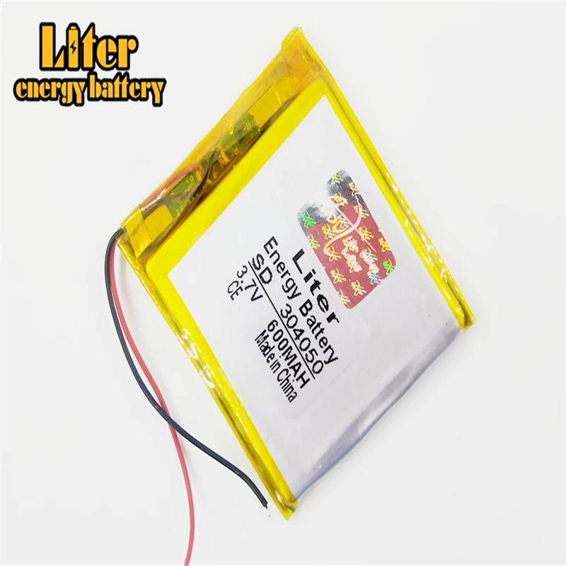 

3.7V 600 mAh Lithium Polymer Battery li po 304050 For Game player Telephone Bluetooth navigation Music player Camera