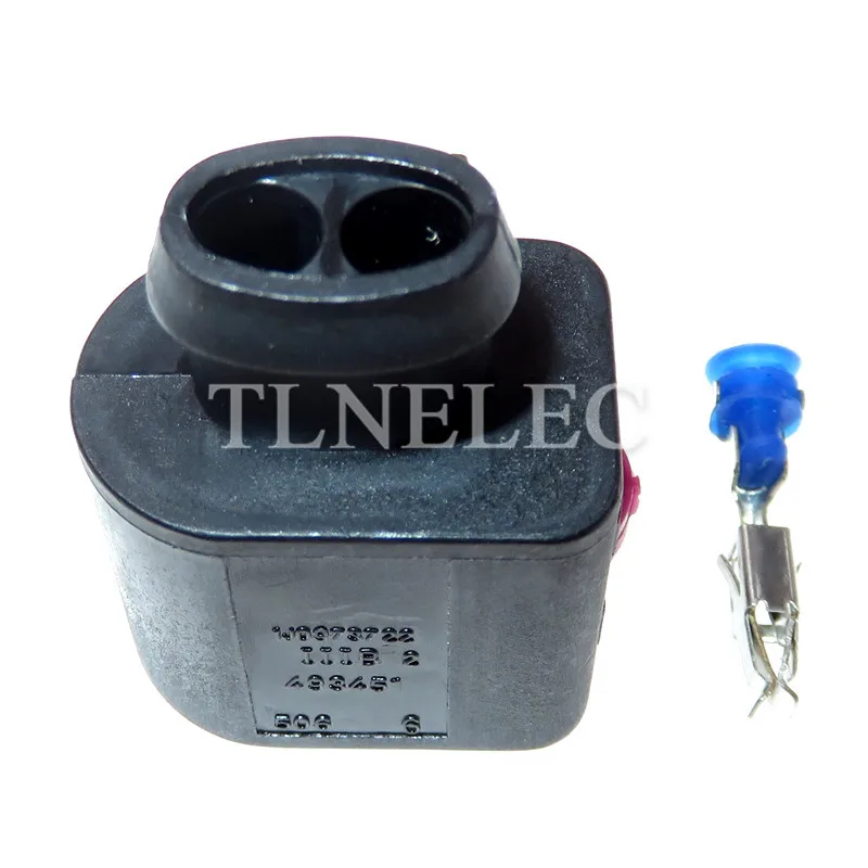 1J0973722 1717692-1 2 Pin 3.5mm Male Female Automotive Water Temperature Sensor Horn Socket Connector Plug for VW Audi