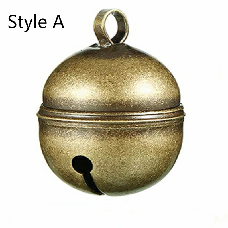 Cute Cat Dog Collar Bells Brass Bells for Collar Dog Charm Bells Pet Pendant with Key Rings for Collars Necklace