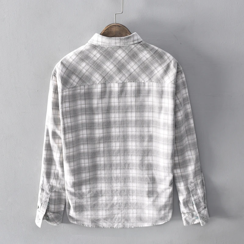 New Style Long-sleeve Cotton Plaid Brand Shirts For Men Fashion Comfortable Tops Clothing Camisa Masculina Fast Drop Shipping