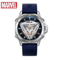 Marvel For Mens Watches Avenger Iron Man Saphire Crystal Automatic Skeleton Mechanical Male Sport Wristwatch SS316 Reloj Hombre