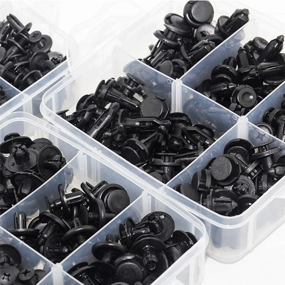 Car Retainer Clips Plastic Fasteners Kit Fender Rivet Clips Auto Push Pin Rivets Set for Toyota GM Ford Honda Acura Chrysler