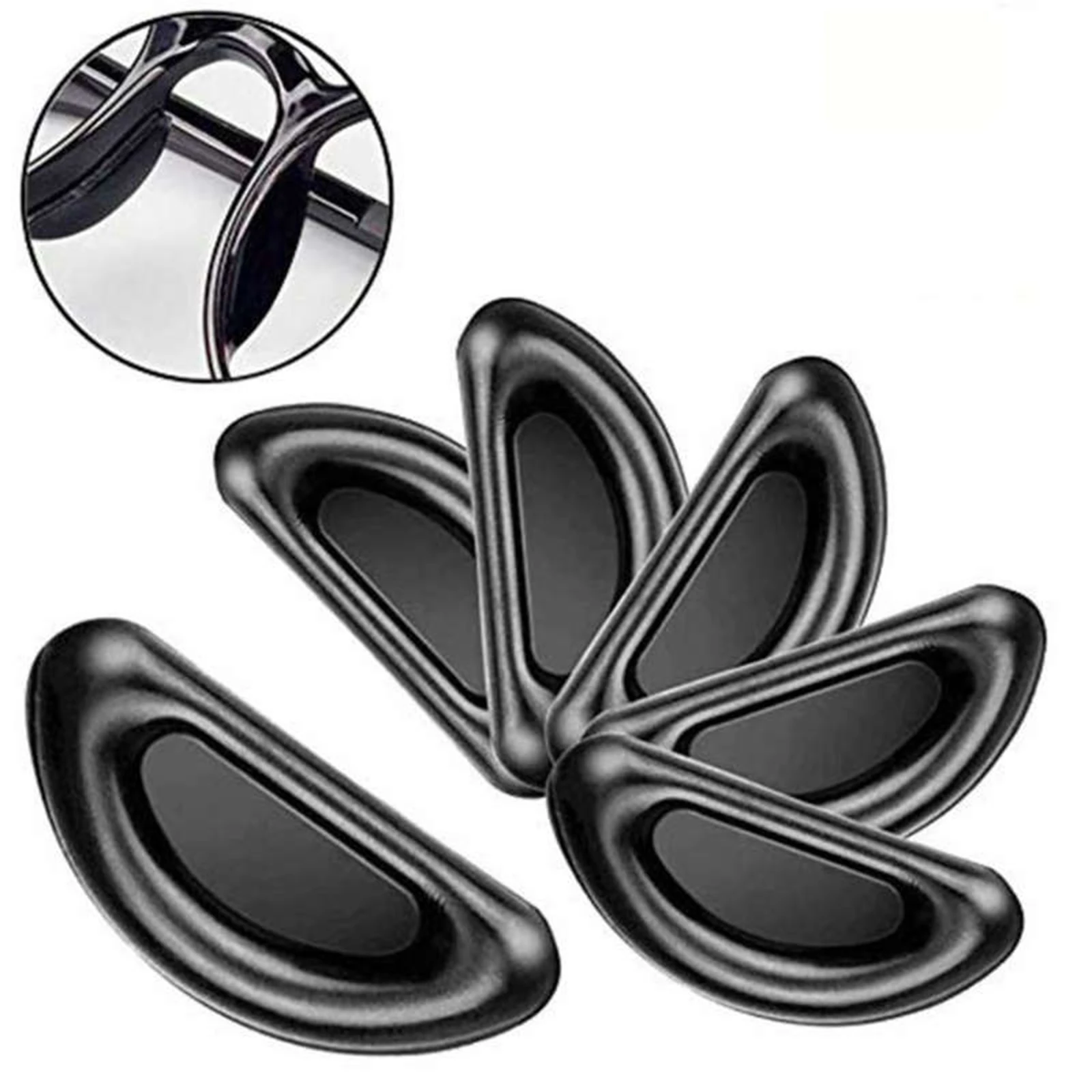 

5 Pair Adhesive Eye Glasses Nose Pads D Shape Stick On Anti-slip Soft Silicone Adhesive Nose Pads For Eyeglasses Sunglasses Hot