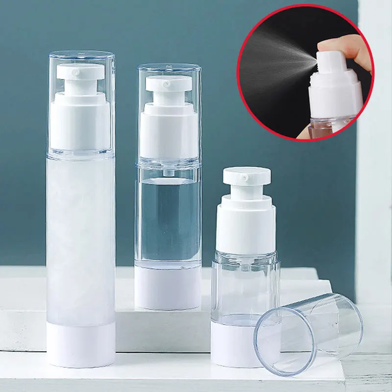 1pc Portablere  Vaccum Refillable Bottle Cosmetic Spray Lotion Bottle Recyclable Small Toner Empty Bottle 15/30/50/100ml