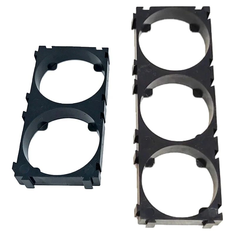 10 Pcs 32650/21700 2x/3x Battery Holder Bracket Cell Safety Anti Vibration Plastic Brackets for 32650/21700 Batteries Replacemen