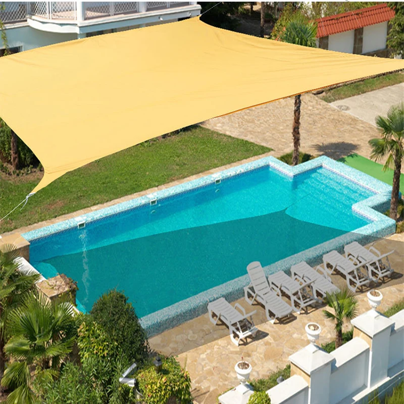 

3X6M/4X6M/5X6M Waterproof Sun Shelter Rectangle Shade Sail Outdoor Canopy Garden Patio Pool Awning Camping Sun Tent Canvas