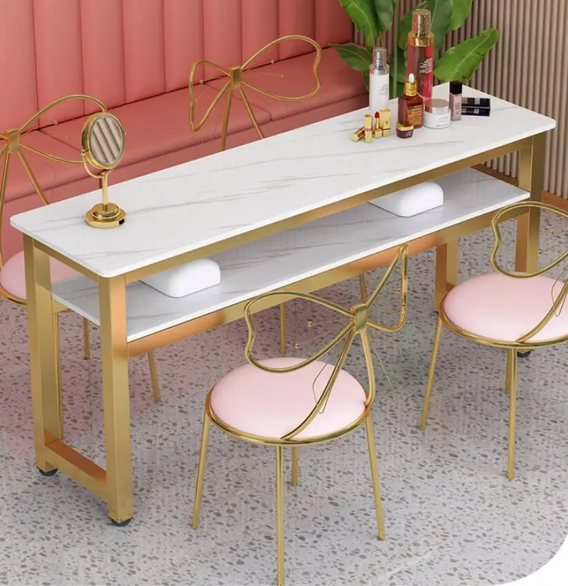 Manicure table simple modern single double triple manicure table table and chair set simple table double