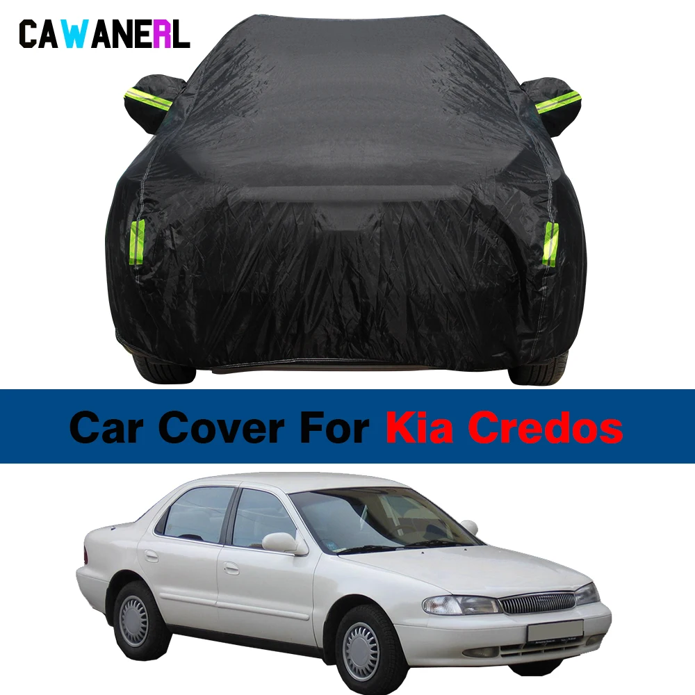 Car Cover Auto Outdoor Sun Shade Anti-UV Snow Rain Dust Resistant Cover Waterproof For Kia Clarus Credos