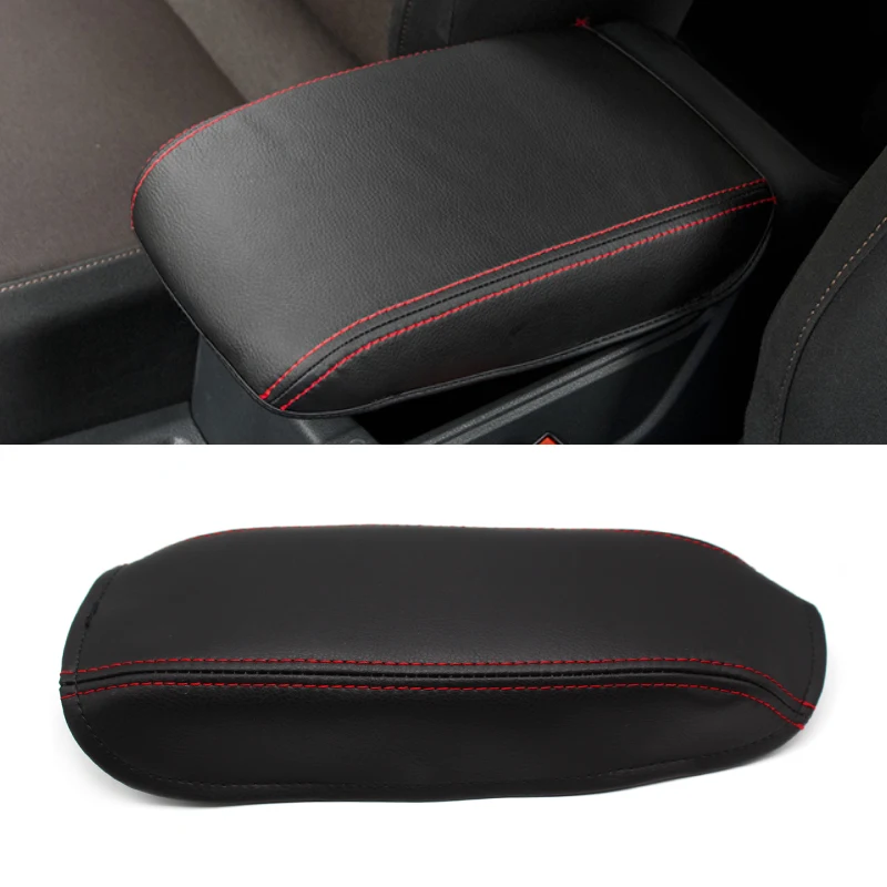 For Honda City 2008 2009 2010 2011 2012 2013 2014 Car Center Control Armrest Box Microfiber Leather Trim Cover