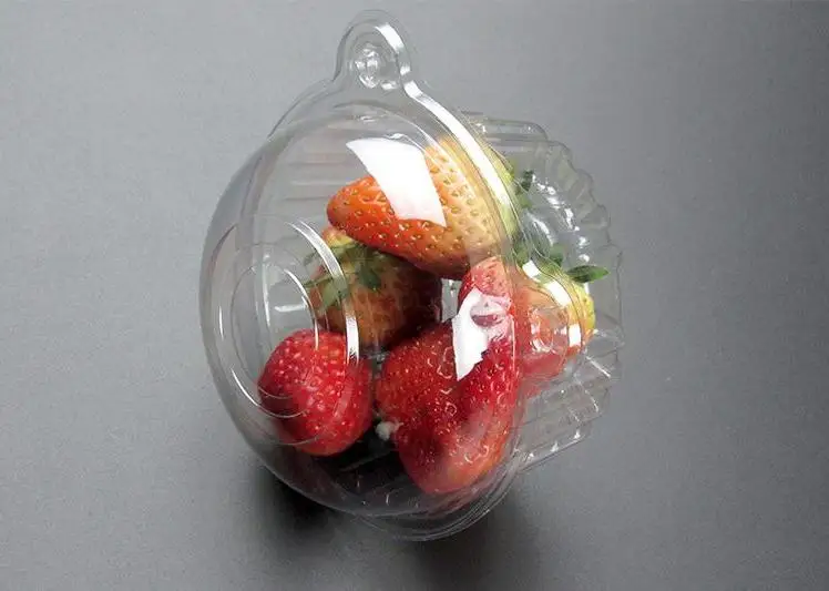 

Plastic Cupcake Cake Muffin Dome Case Disposable Fruit Salad Holder Boxes Container Packaging Box Wholesale