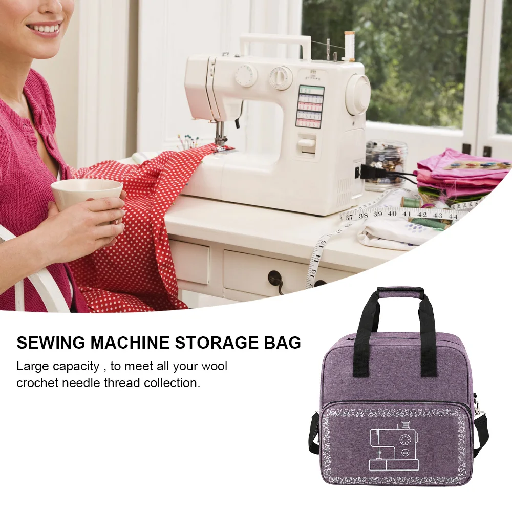 Large Capacity Sewing Machine Bag Portable Travel Thread Yarn Storage Tote Home Organizer Bags Sewing Machine Accessories