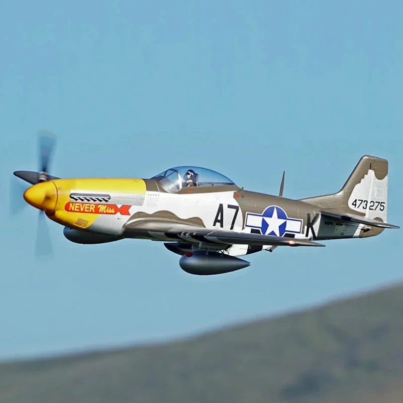 Samolot RC FMSRC 1500mm 1.5M P51 P-51 Mustang 6S z Podbipodwoziem LED PNP Skala Gaint Duży Model Samolotu Wojennego