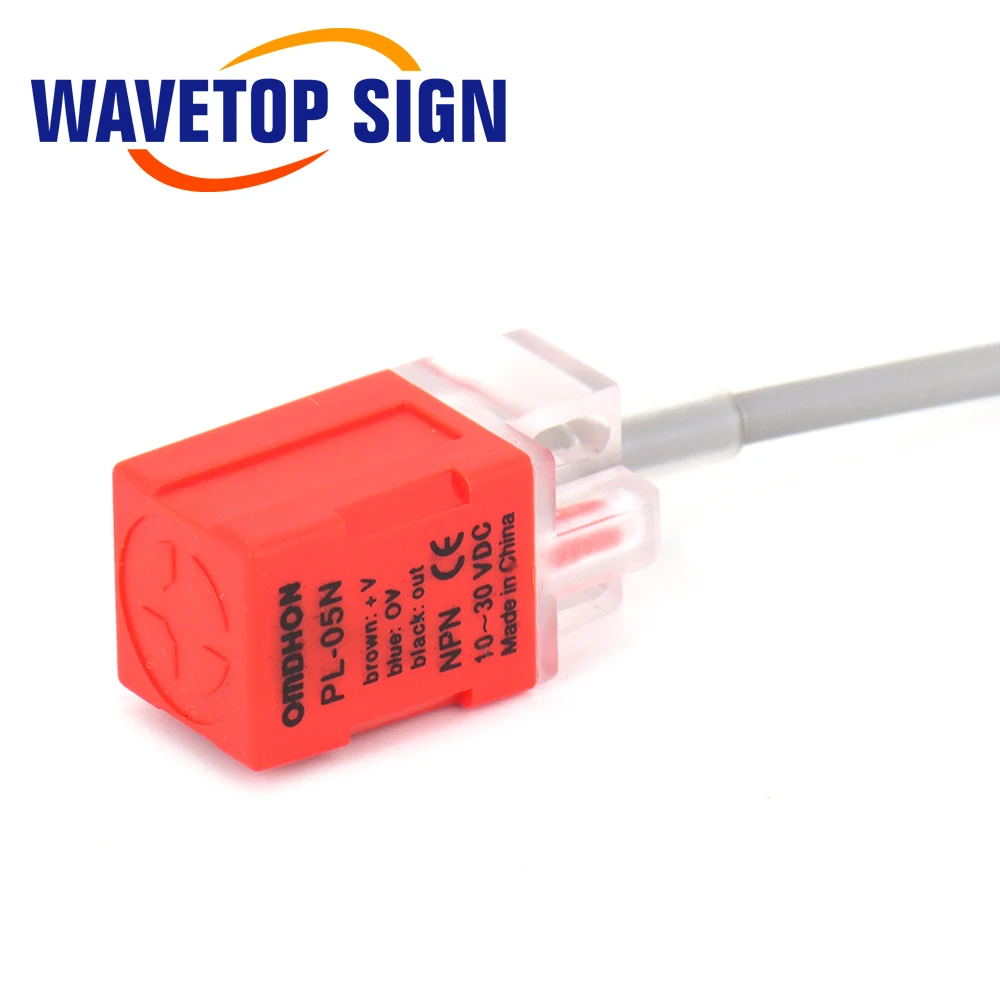 WaveTopSign Cảm Ứng Chống Cận Cảm Biến PL-05N 5Mm NPN Ra DC10-30V Bình Thường Mở Mới Cho Cắt Laser