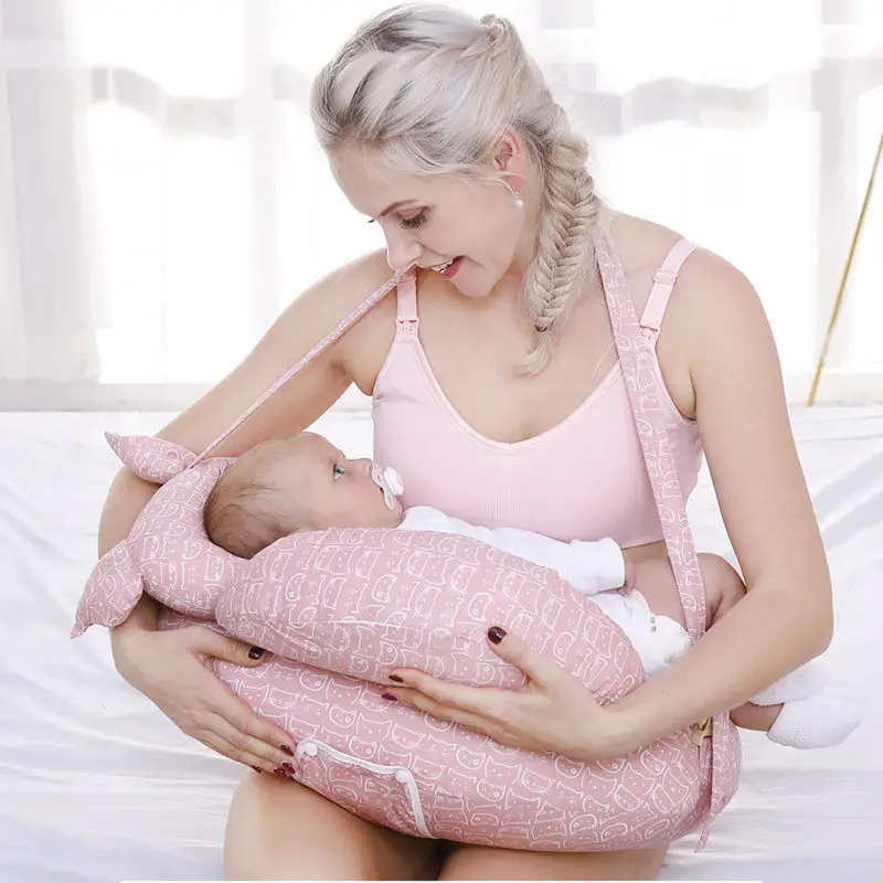 Nursing Pillows Baby Maternity Breastfeeding Multifunction Adjustable Cushion Infant Newborn Feeding Layered Washable Cover