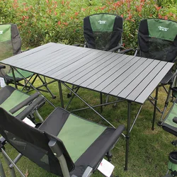 Portable Camping Folding Table, Outdoor Table Stand, Dining Table, Aluminum, Simple Promotion, Household Table