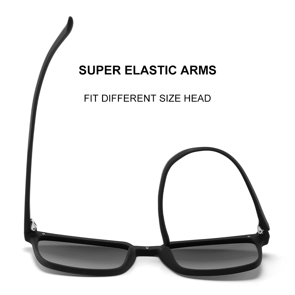 Gafas de sol CAPONI para hombre, gafas polarizadas de diseño clásico, protegen los ojos, tonos negros para hombre, gafas de sol de conducción al