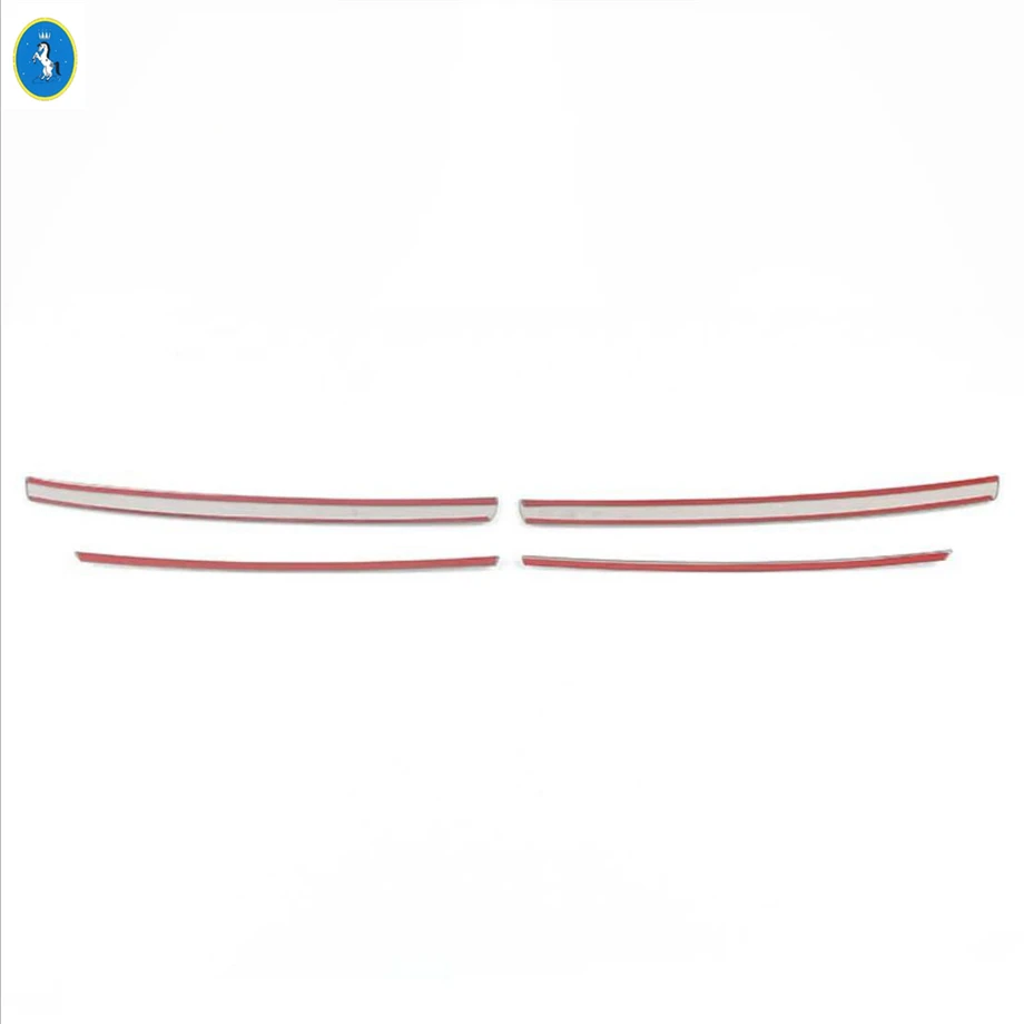 

Front Center Grille / Rear Fog Lamps Lights Eyelid Eyebrow Strip Cover Trim Accessories For VW Volkswagen Golf 8 MK8 2020 - 2025