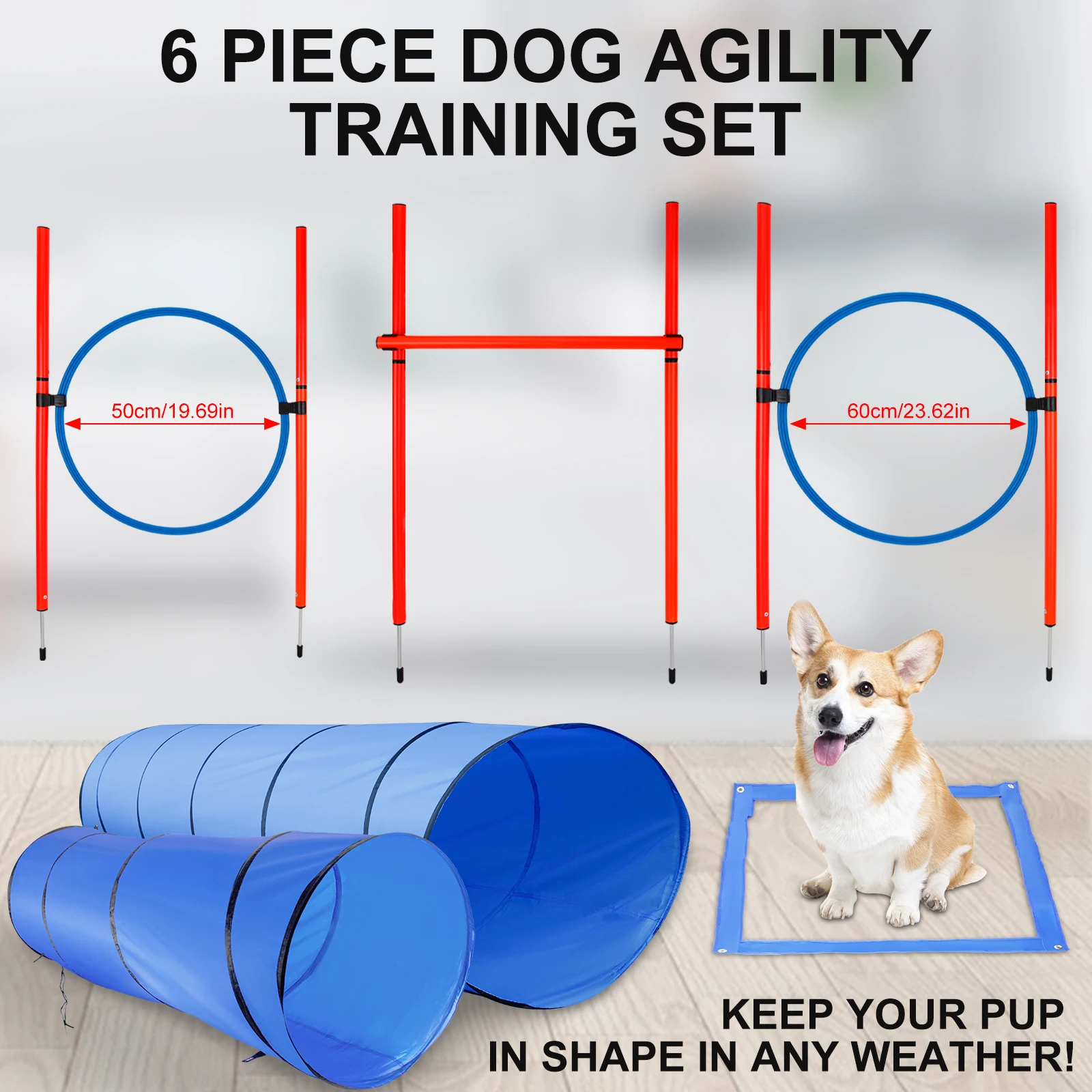 Dog Training Agility Equipment Obstacle Outdoor Tunnel Dog Agility Accessories Pet Training Equipment Pop Up Tunnel For Kid Pet