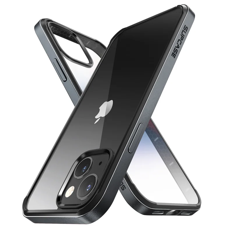 For iPhone 13 Case 6.1 inch (2021 Release) SUPCASE UB Edge Slim Frame Cover with TPU Inner Bumper & Transparent Back Case