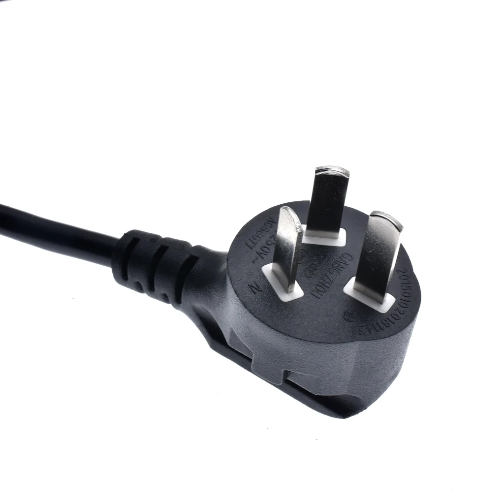 Chinese Rice Cooker 3 pin CCC power cord with IEC C15 cable plug,0.8m